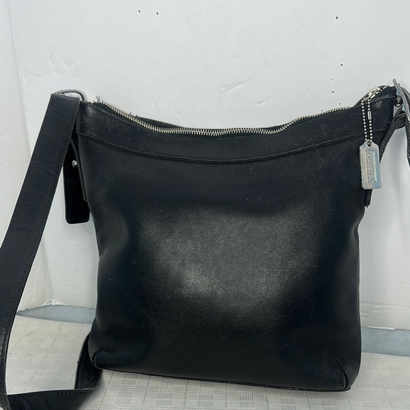 Coach # 9188 Legacy  Duffle Black Leather Crossbody Bag Purse - Picture 6 of 11